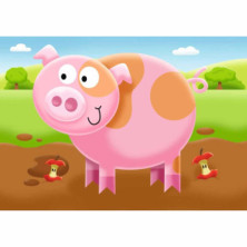 imagen 1 de puzzle la granja 2-3-4-5 piezas ravensburger