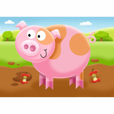 imagen 1 de puzzle la granja 2-3-4-5 piezas ravensburger