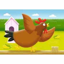 imagen 3 de puzzle la granja 2-3-4-5 piezas ravensburger