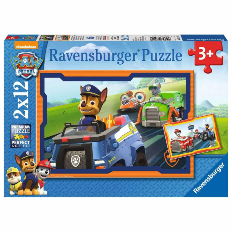 Imagen puzzle paw patrol 2x12 piezas ravensburger col b Imagen puzzle paw patrol 2x12 piezas ravensburger col b
