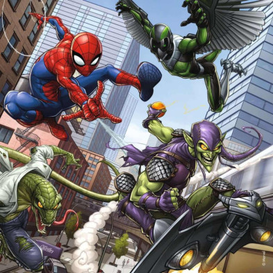 imagen 2 de puzzle spiderman 3x49 piezas ravensburger