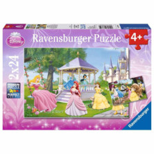 Imagen puzzle princesas 2x24 piezas ravensburger