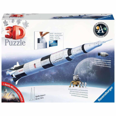 Imagen puzzle 3d apollo saturn v rocket 440 piezas ravens Imagen puzzle 3d apollo saturn v rocket 440 piezas ravens