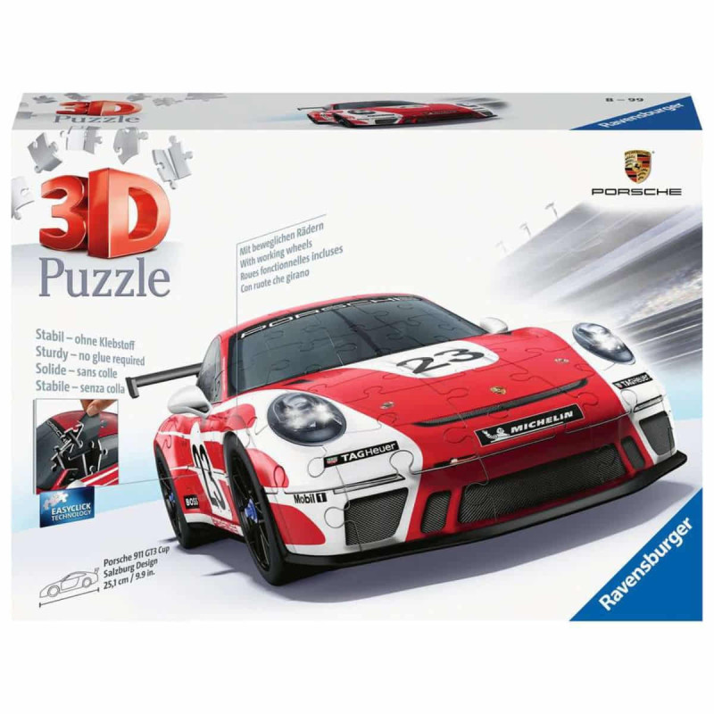 Imagen puzzle 3d porsche 911 gt3 cup salzburg 108 piezas Imagen puzzle 3d porsche 911 gt3 cup salzburg 108 piezas