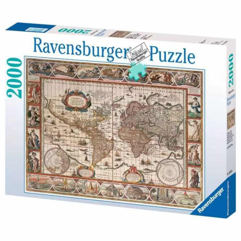 Imagen puzzle mapamundi 1650 - 2000 piezas ravensburger Imagen puzzle mapamundi 1650 - 2000 piezas ravensburger