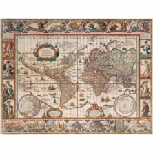 imagen 1 de puzzle mapamundi 1650 - 2000 piezas ravensburger