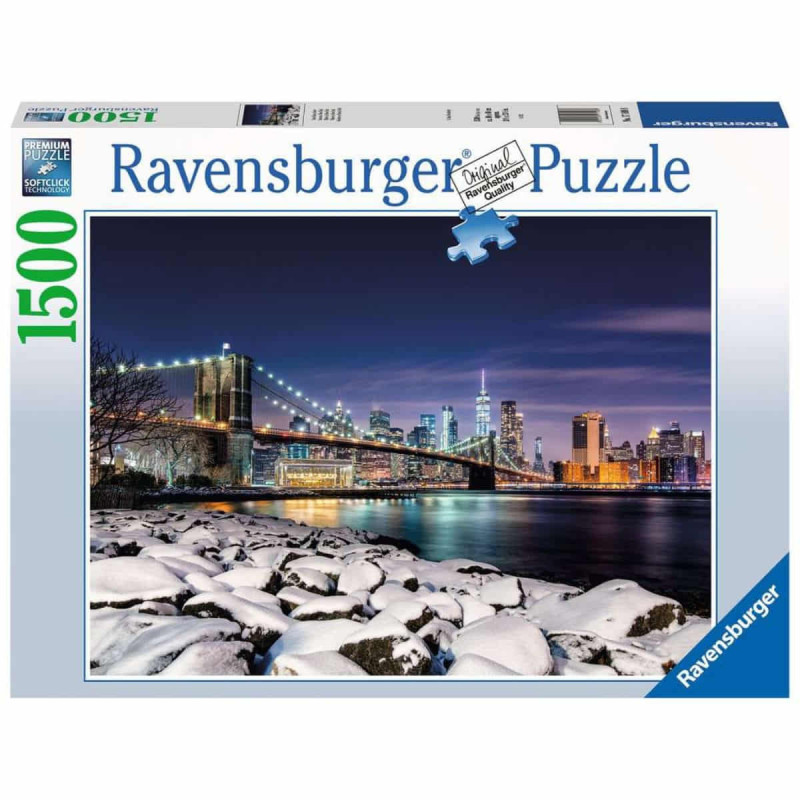 Imagen puzzle invierno a new york 1500 piezas ravensburge