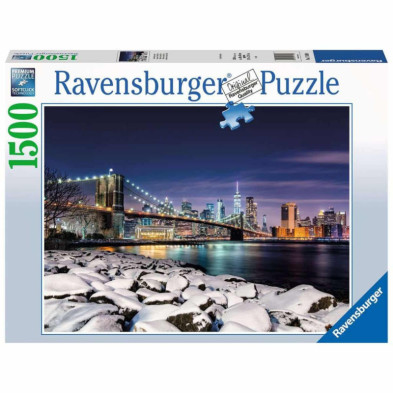 Imagen puzzle invierno a new york 1500 piezas ravensburge