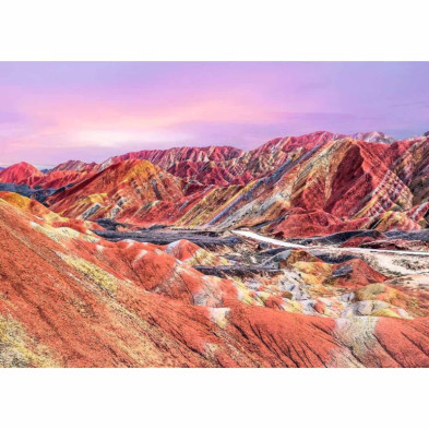 imagen 1 de puzzle montañas arcoíris 1000 piezas