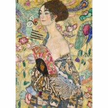 imagen 1 de puzzle klimt: dama con abanico 1000 piezas