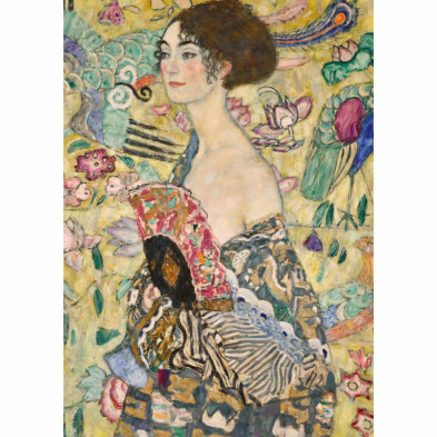 imagen 1 de puzzle klimt: dama con abanico 1000 piezas