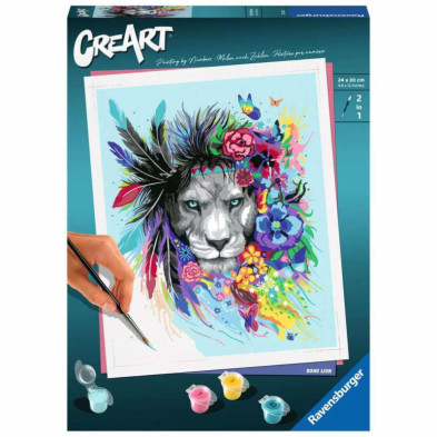 Imagen creart león kit para pintar