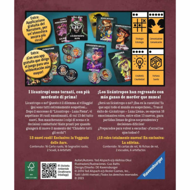 imagen 1 de juego de cartas licantropo prima luce ravensburger