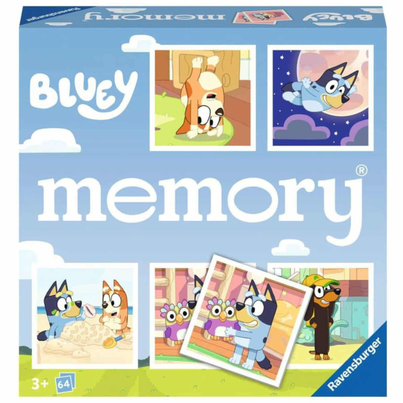Imagen juego memory bluey ravensburger