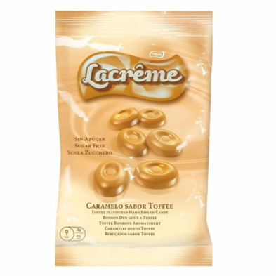 imagen 2 de caramelo la creme toffe sin azúcar bolsa 900grs