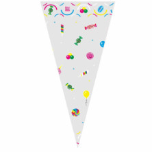 Imagen bolsa cono 25x50cm caramelos 100 unidades