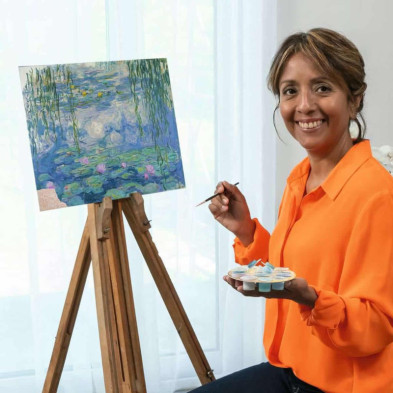 imagen 3 de creart monet los nenúfares kit para pintar