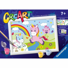 Imagen creart unicornios arco iris kit para pintar