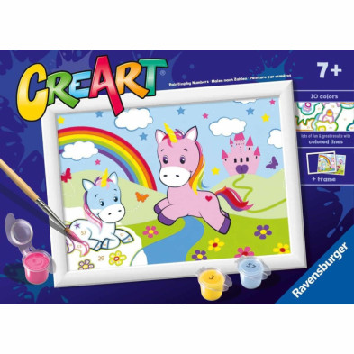 Imagen creart unicornios arco iris kit para pintar