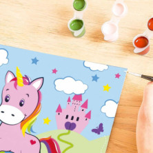 imagen 2 de creart unicornios arco iris kit para pintar