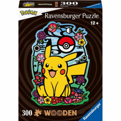 Imagen puzzle de madera pokémon pikachu 300 piezas ravens