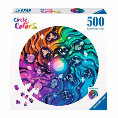 Imagen puzzle circular astrologia circle of colors