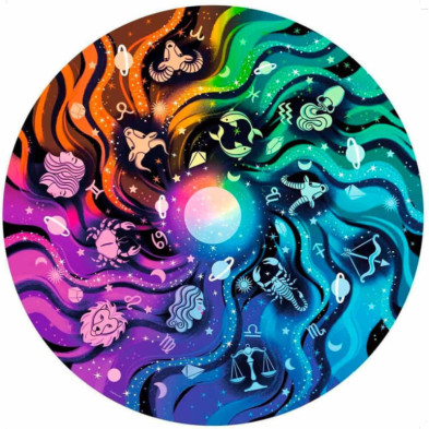 imagen 1 de puzzle circular astrologia circle of colors