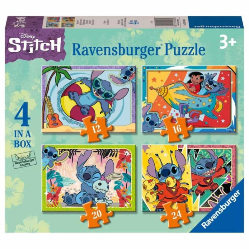 Imagen puzzle 4 en 1 stitch disney 12 Imagen puzzle 4 en 1 stitch disney 12