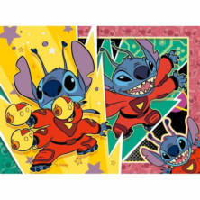 imagen 1 de puzzle 4 en 1 stitch disney  12