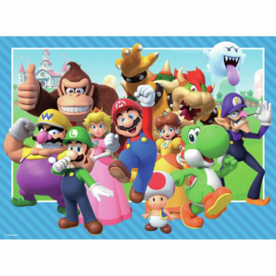 imagen 1 de puzzle super mario 100 piezas xxl