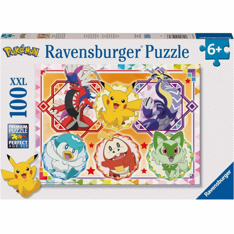 Imagen puzzle pokémon 100 piezas xxl Imagen puzzle pokémon 100 piezas xxl