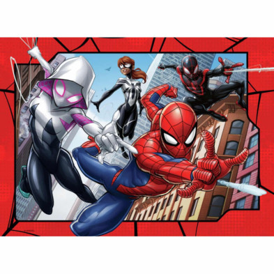 imagen 1 de puzzle spiderman 4 x 100 piezas