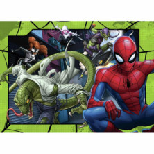 imagen 2 de puzzle spiderman 4 x 100 piezas
