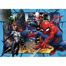 imagen 3 de puzzle spiderman 4 x 100 piezas