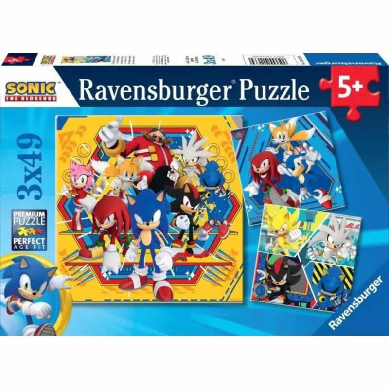 Imagen puzzle sonic 3x49 piezas ravensburger