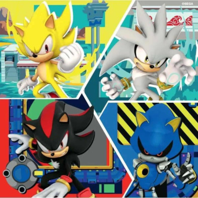 imagen 2 de puzzle sonic 3x49 piezas ravensburger