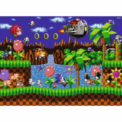 imagen 1 de puzzle sonic 500 piezas panorama ravensburger