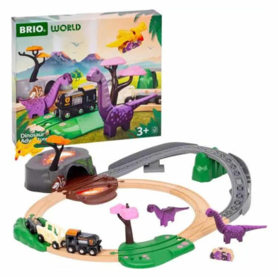 imagen 1 de set de aventura brio dinosaurios