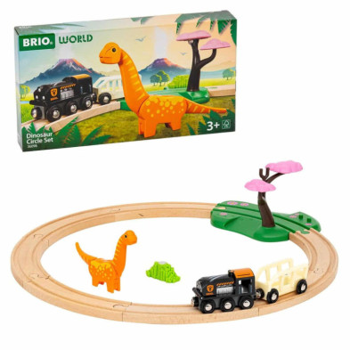 imagen 1 de set circular jurasic brio dinosaurios