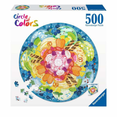 Imagen puzzle circular copa de helado 500 piezas circle o