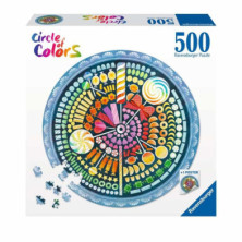 Imagen puzzle circular caramelos 500 piezas circle of col