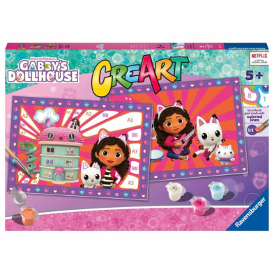 Imagen creart gabby doll house kit para pintar
