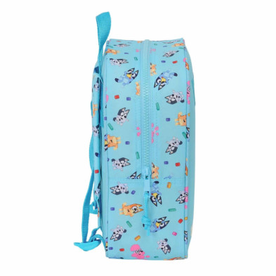 imagen 2 de mochila guarderia adaptable a carro bluey 27cm