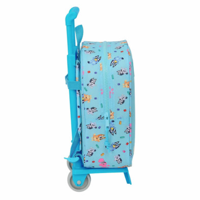 imagen 2 de mochila con carro bluey 27cm