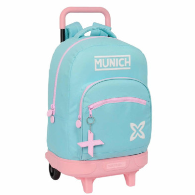 Imagen mochila con ruedas azul munich safta