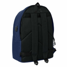 imagen 1 de mochila doble munich 44cm azul safta