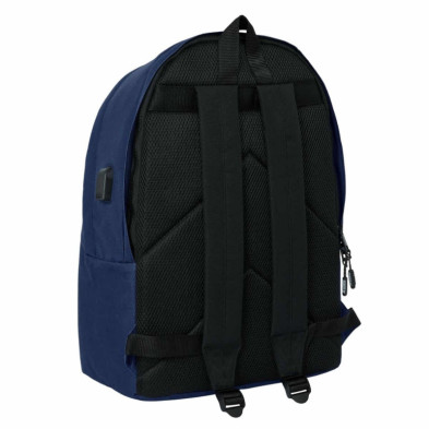 imagen 1 de mochila doble munich 44cm azul safta