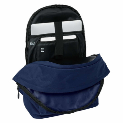 imagen 2 de mochila doble munich 44cm azul safta