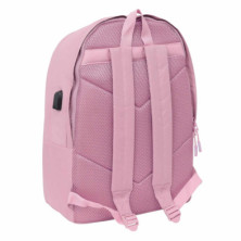 imagen 1 de mochila doble munich 44cm rosa safta