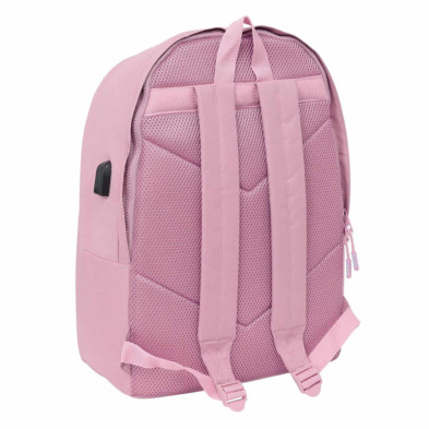 imagen 1 de mochila doble munich 44cm rosa safta